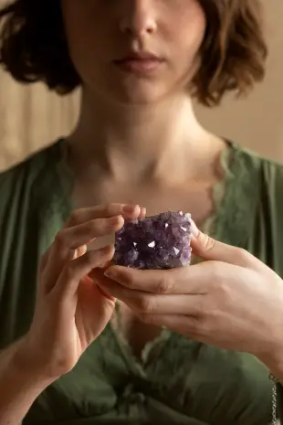 Setting Intention to Energize crystal