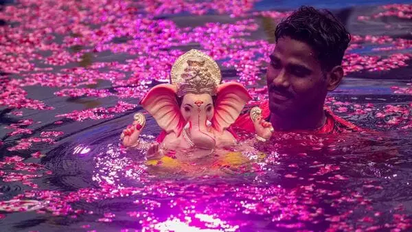 Ganesh Visarjan process