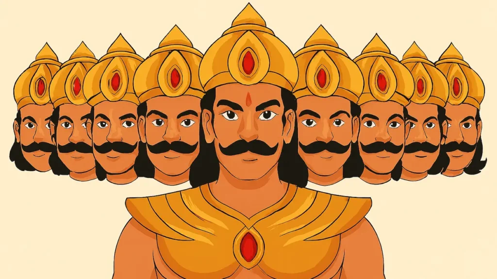 Ten heads of Ravan