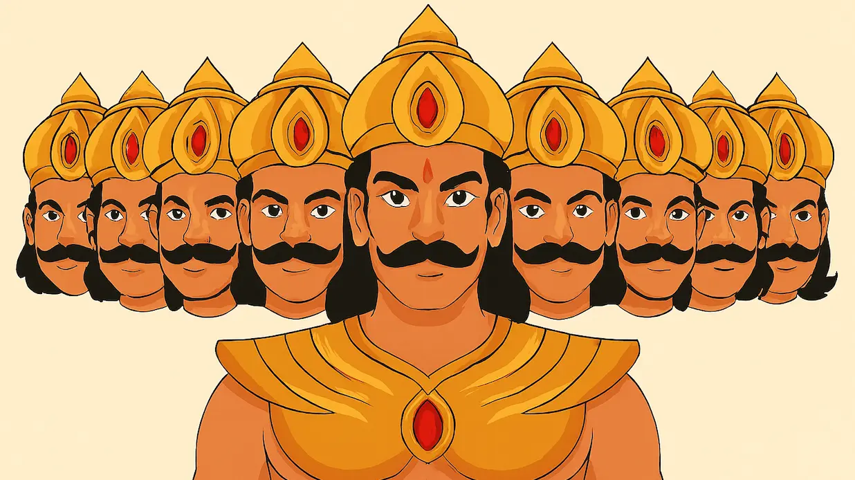 Ten heads of Ravan