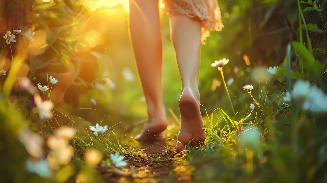 Walk Barefoot on the Grass